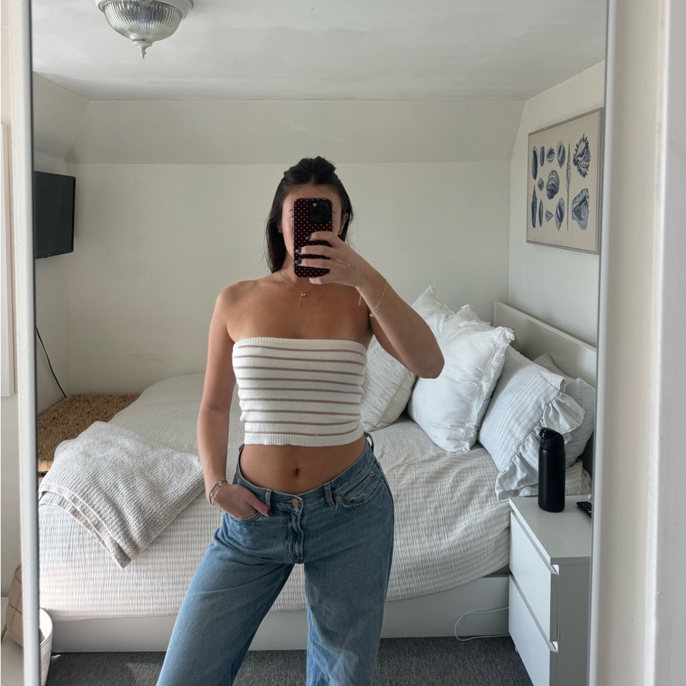 Knit tube top
